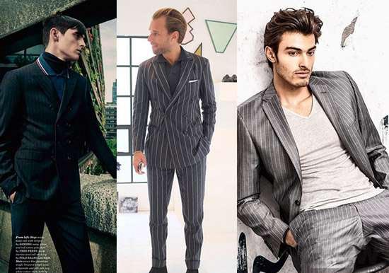 直條紋定制西服搭配 直條紋定制西服搭配