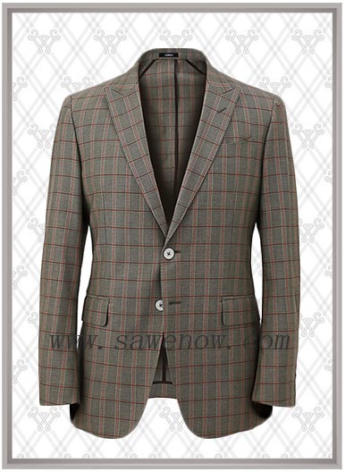 方格西服套裝SWN84656上衣 方格西服套裝SWN84656上衣