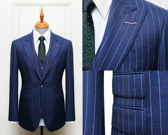 條紋西服定制 條紋西服定制